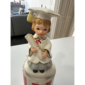 Vintage  Lefton Graduation Girl Figurine